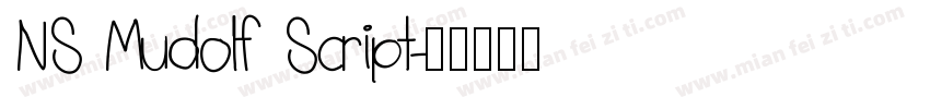 NS Mudolf Script字体转换